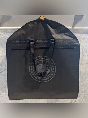 Canada Goose Black Travel Garment Bag with Logo